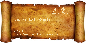 Laurentzi Kevin névjegykártya